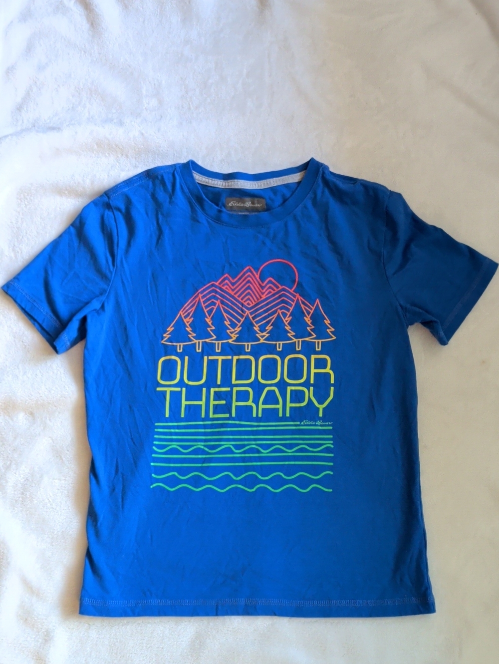 Outdoor Therapy Blue Kids Graphic Tee